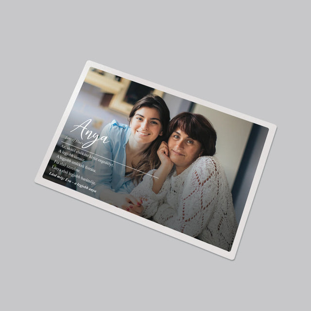 Fotó És Felirat: Anya, Fogalom - Íróasztal Alátét