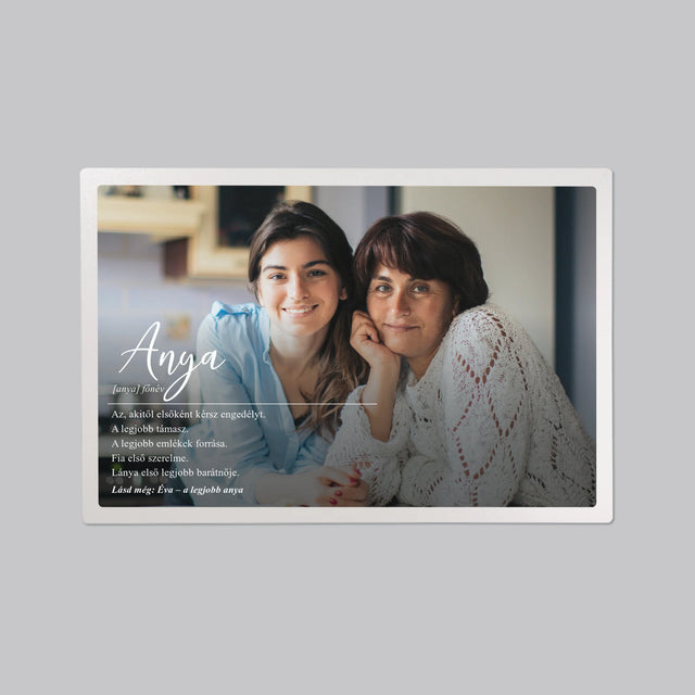 Fotó És Felirat: Anya, Fogalom - Íróasztal Alátét