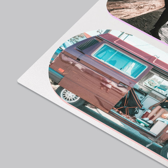 Fotókollázs: Formák - Íróasztal Alátét