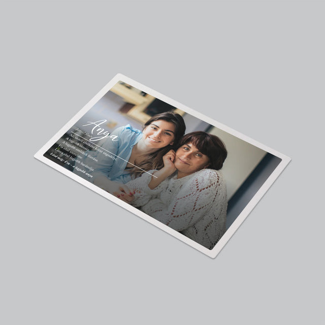 Fotó És Felirat: Anya, Fogalom - Íróasztal Alátét