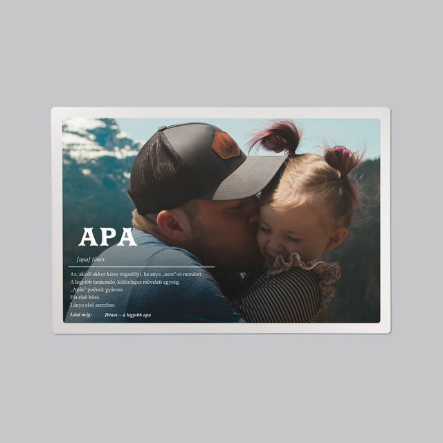Fotó És Felirat: Apa Definíciója - Íróasztal Alátét
