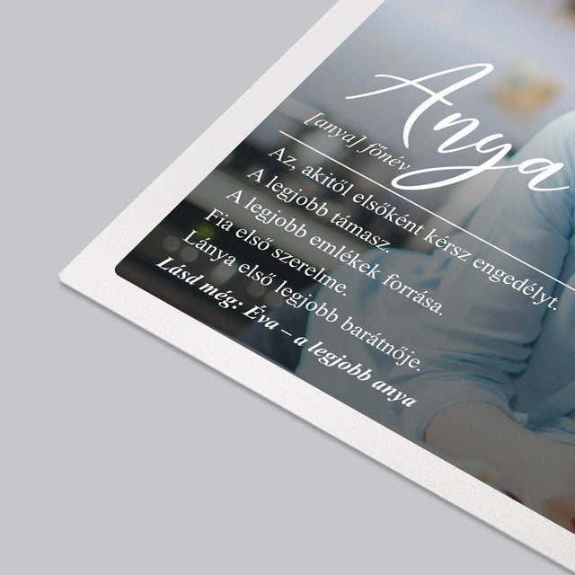 Fotó És Felirat: Anya, Fogalom - Íróasztal Alátét