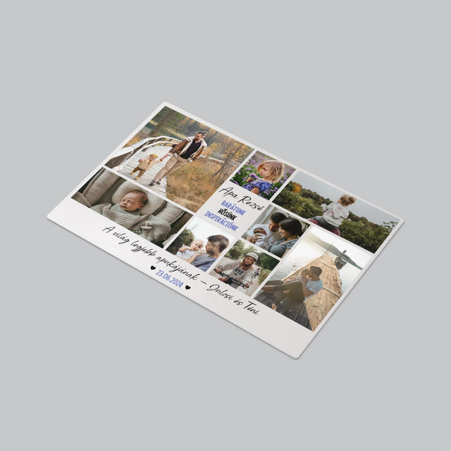 Fotókollázs: Apa Barát - Íróasztal Alátét