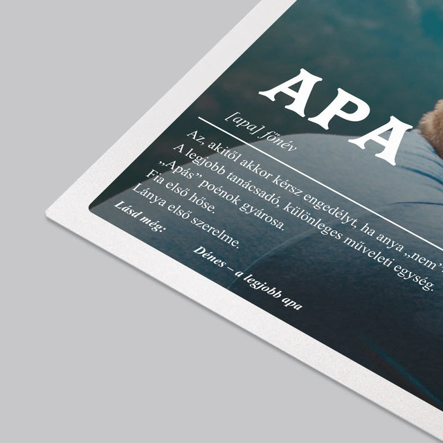 Fotó És Felirat: Apa Definíciója - Íróasztal Alátét