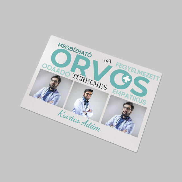 Fotókollázs: Orvos Tulajdonságok - Íróasztal Alátét