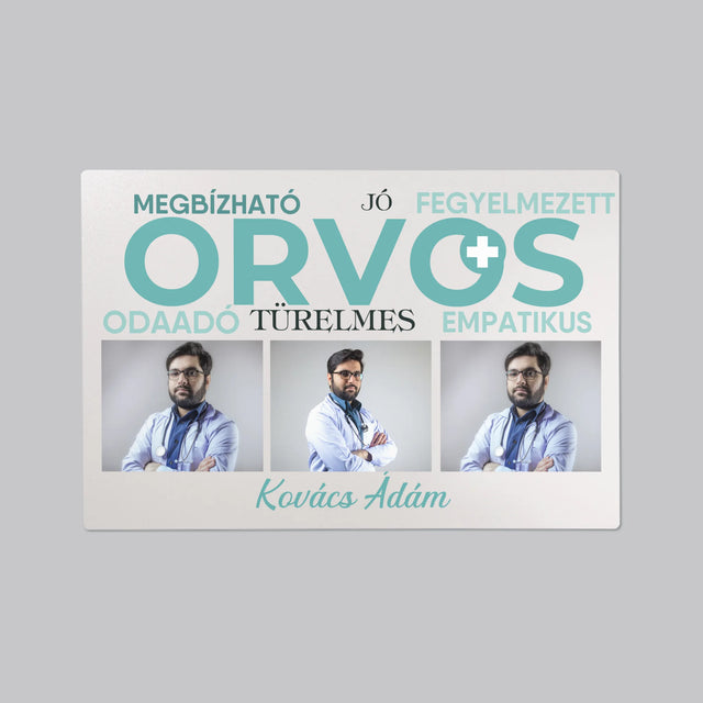 Fotókollázs: Orvos Tulajdonságok - Íróasztal Alátét