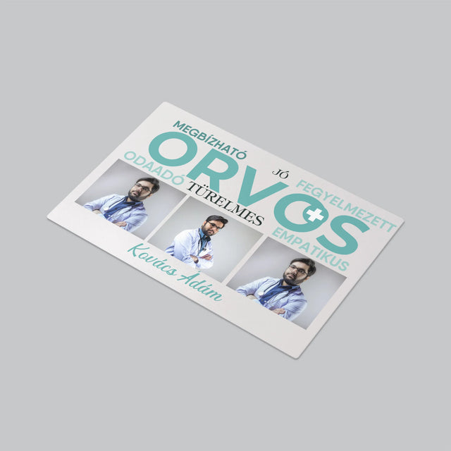 Fotókollázs: Orvos Tulajdonságok - Íróasztal Alátét