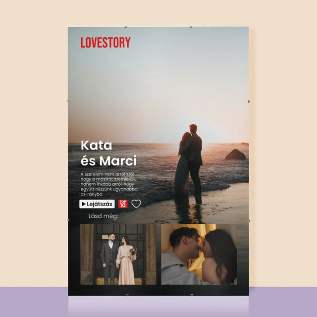 Fotókollázs: Szerelmi Történet - Plakát