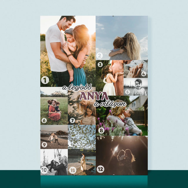 Fotókollázs: Legjobb Anya A Világon - Plakát