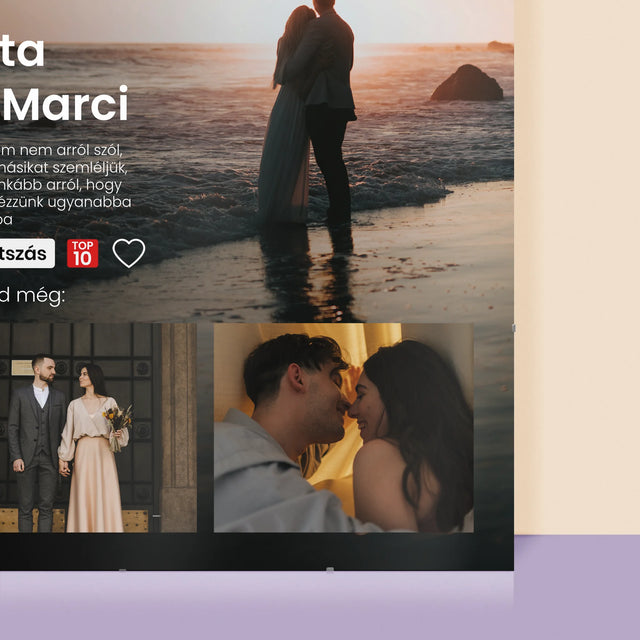 Fotókollázs: Szerelmi Történet - Plakát