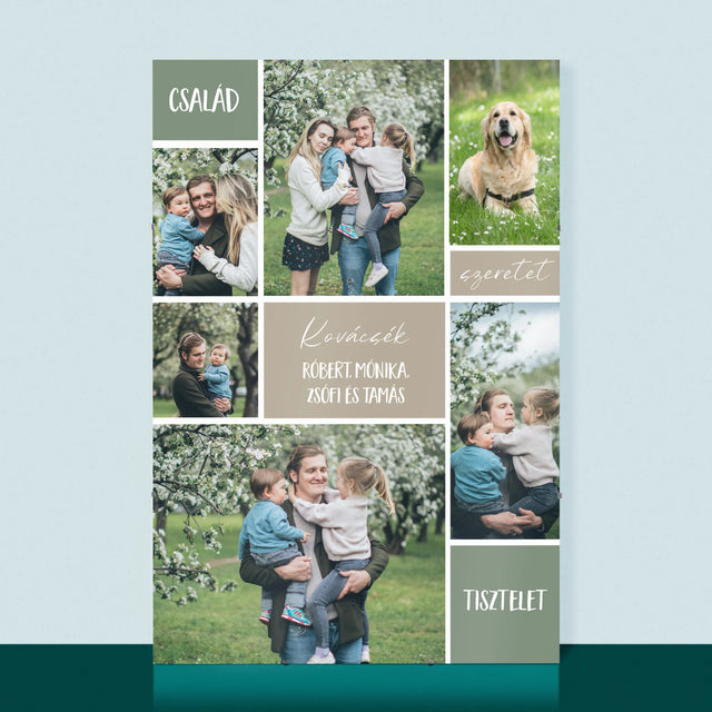 Fotókollázs: Családi Fotókollázs - Plakát