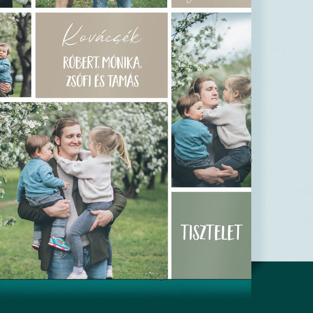 Fotókollázs: Családi Fotókollázs - Plakát