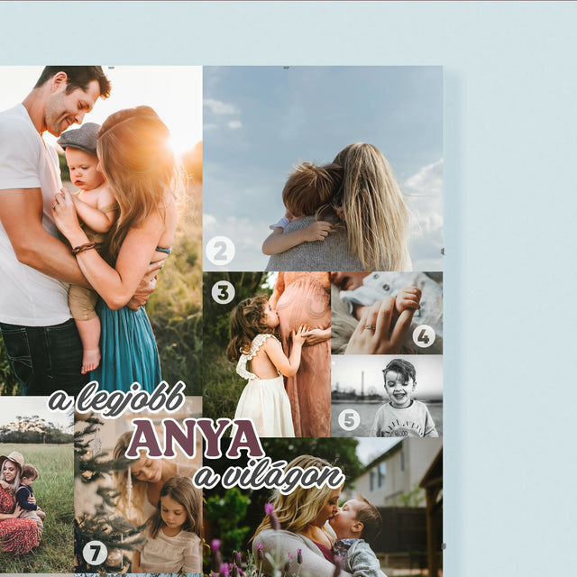 Fotókollázs: Legjobb Anya A Világon - Plakát