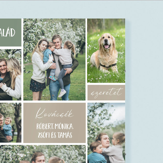 Fotókollázs: Családi Fotókollázs - Plakát