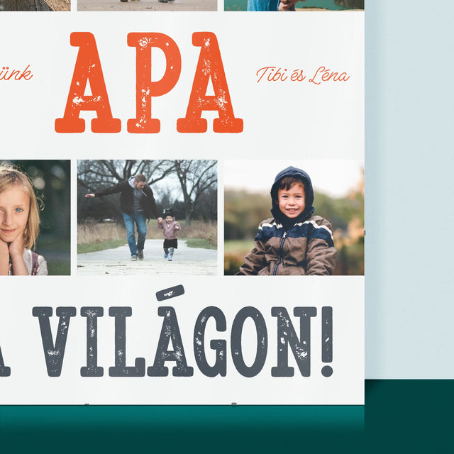 Fotókollázs: A Legjobb Apa A Világon Fénykép - Plakát
