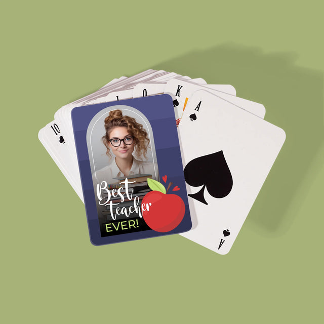 Fotó És Felirat: Best Teacher Ever - Kártyapakli