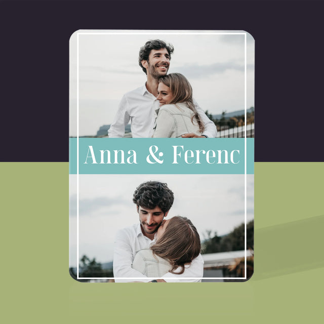 Fotókollázs: Pár, Nevek - Kártyapakli