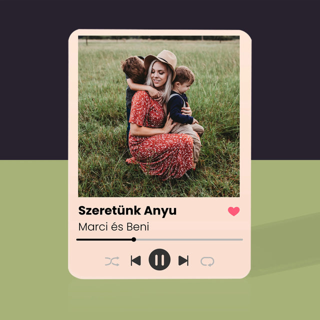 Fotó És Felirat: Szeretünk Anyu - Kártyapakli