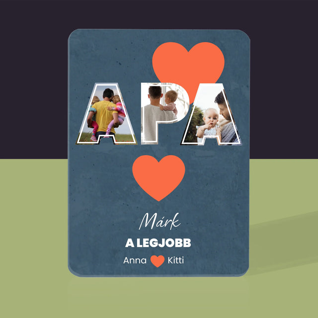 Fotókollázs: Apu A Legjobb - Kártyapakli