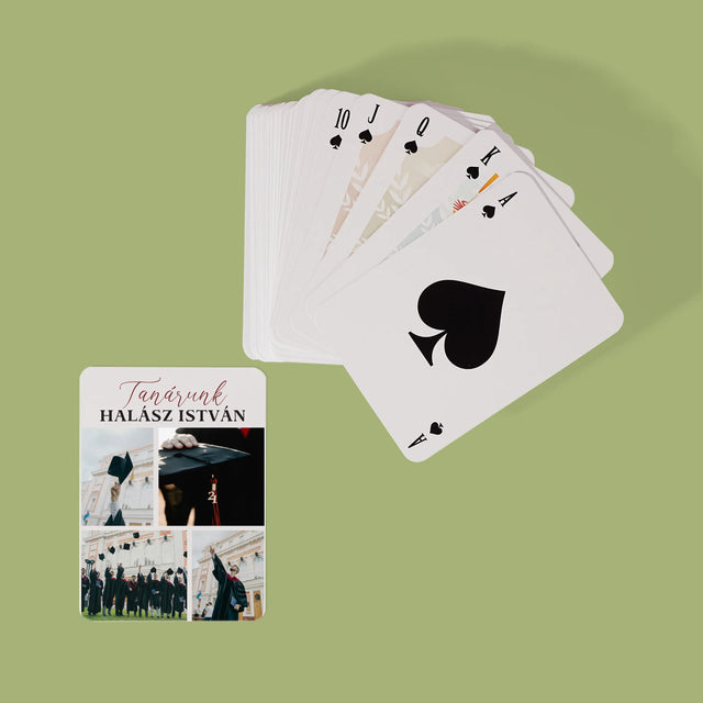 Fotókollázs: Tanárunk - Kártyapakli