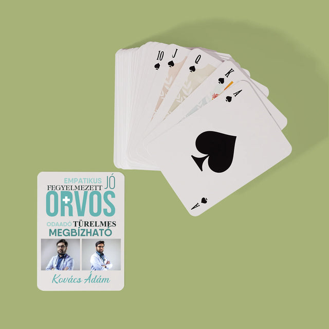 Fotókollázs: Orvos Tulajdonságok - Kártyapakli