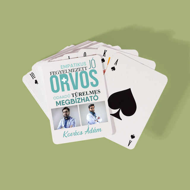 Fotókollázs: Orvos Tulajdonságok - Kártyapakli