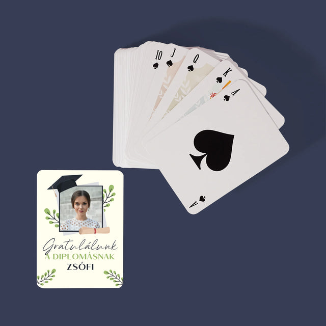 Fotó És Felirat: Gratulálunk A Diplomásnak - Kártyapakli