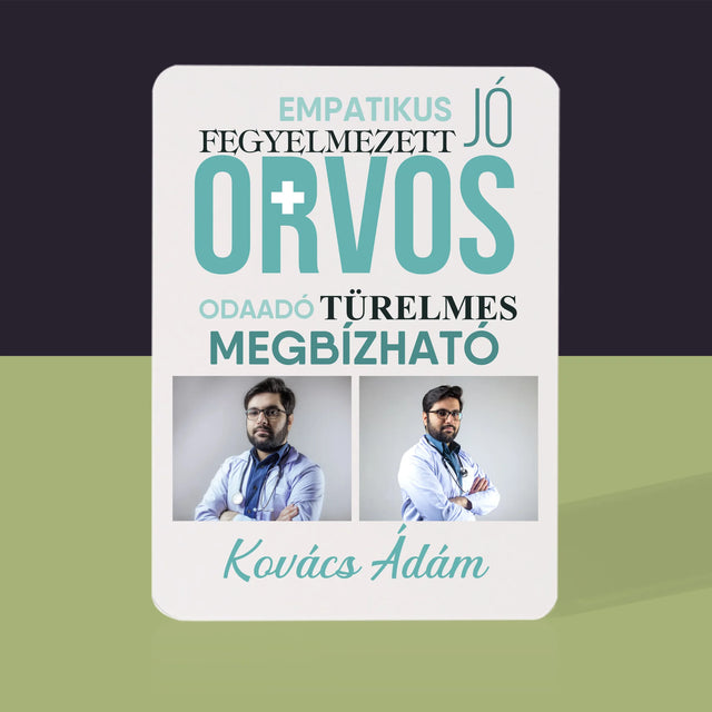 Fotókollázs: Orvos Tulajdonságok - Kártyapakli