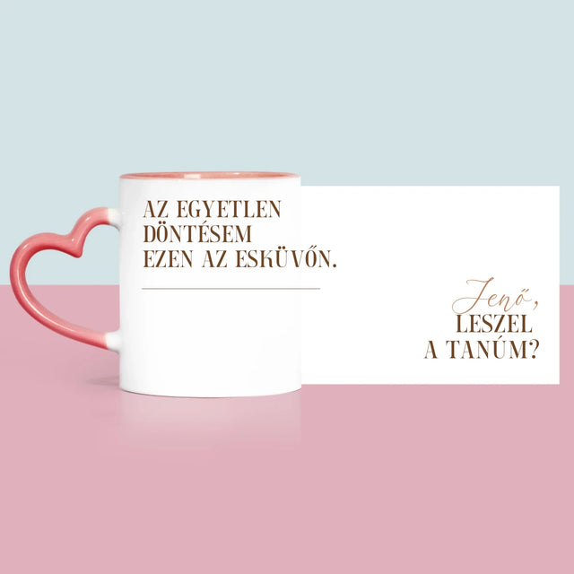 Név És Aláírás: Az Egyetlen Döntésem - Bögre