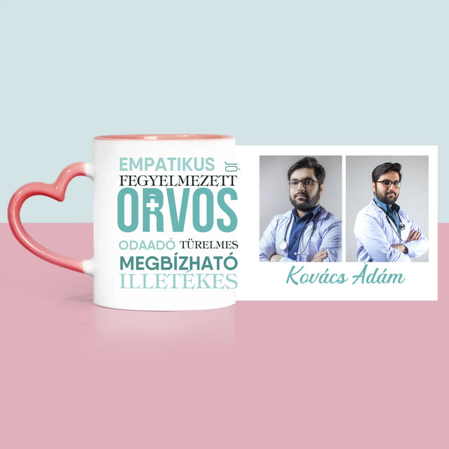 Fotókollázs: Orvos Tulajdonságok - Bögre