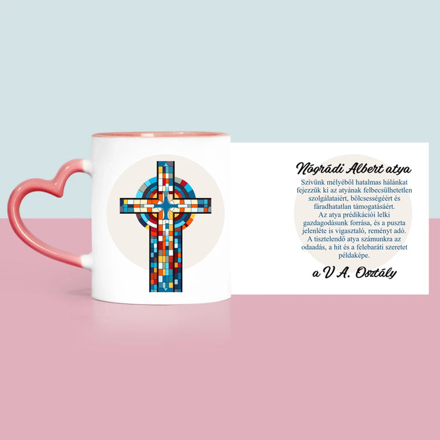 Név És Aláírás: Köszönet Kereszt - Bögre