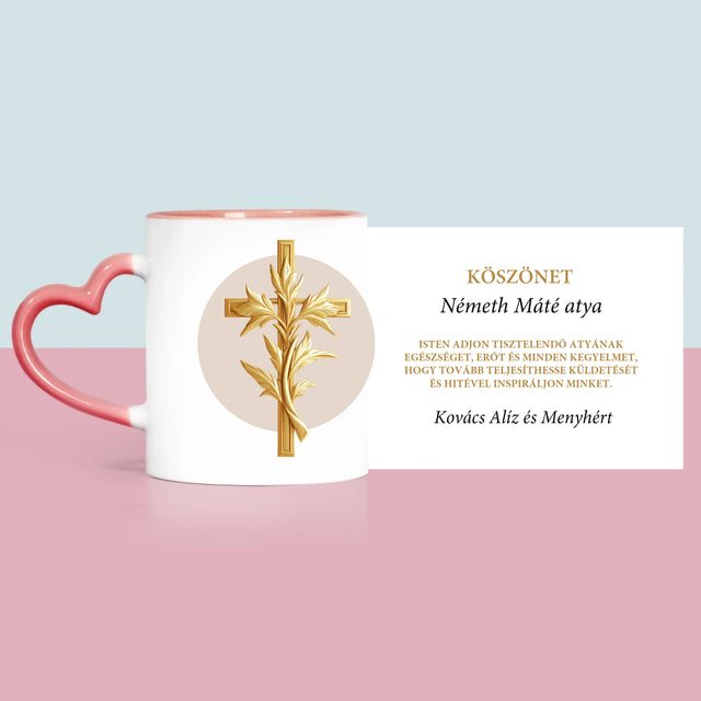 Név És Aláírás: Köszönet Papnak - Bögre