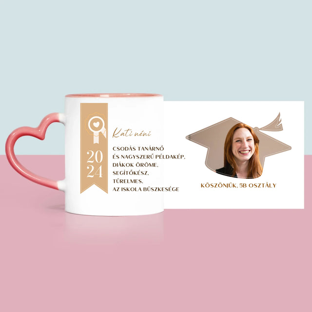 Fotó És Felirat: Oklevél Tanár Részére - Bögre