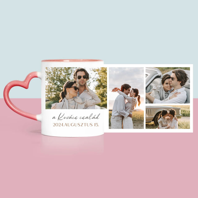 Fotókollázs: Család - Bögre