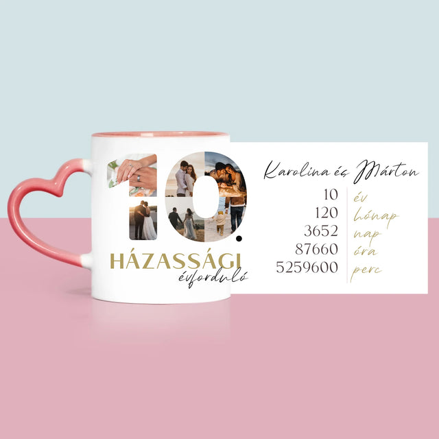 Szó Fotókból: 10. Házassági Évforduló - Bögre