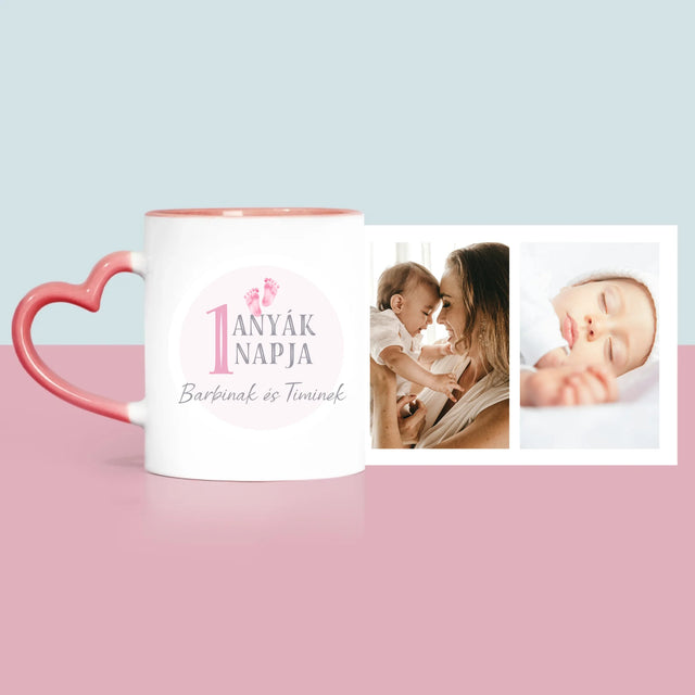 Fotókollázs: Első Anyák Napja - Bögre