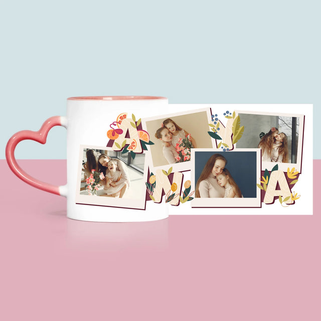 Fotókollázs: Anya Betűk - Bögre