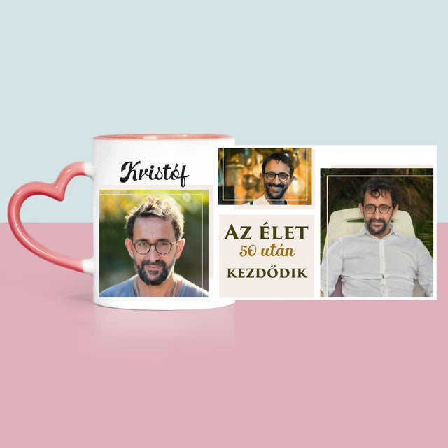 Fotókollázs: Az Élet 50 Után Kezdődik - Bögre