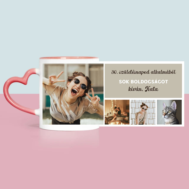 Fotókollázs: Születésnapi Kollázs - Bögre