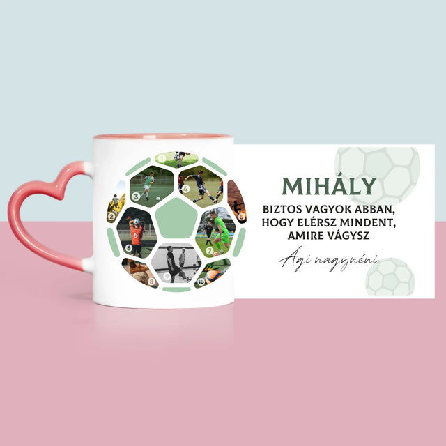 Fotókollázs: Focilabda Kollázs Képekből - Bögre