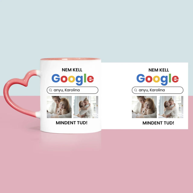 Fotókollázs: Nincs Szükségem A Google-Ra - Bögre