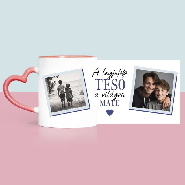 Fotókollázs: A Legjobb Fiútestvér A Világon - Bögre