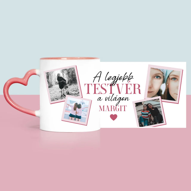 Fotókollázs: A Legjobb Lánytestvér - Bögre