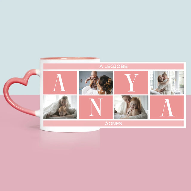 Fotókollázs: A Legjobb Anya Kollázs - Bögre