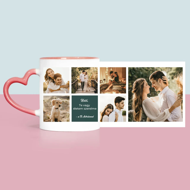 Fotókollázs: Szerelmi Kollázs - Bögre