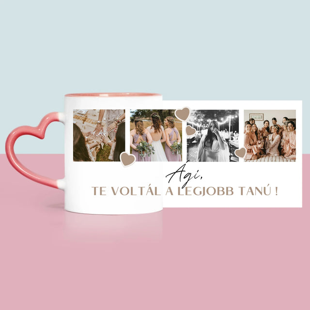 Fotókollázs: Köszönet Kollázs Képekből A Tanúnak - Bögre