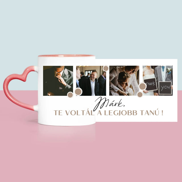 Fotókollázs: Tanúnak Koszönet Kollázs Fotókból - Bögre