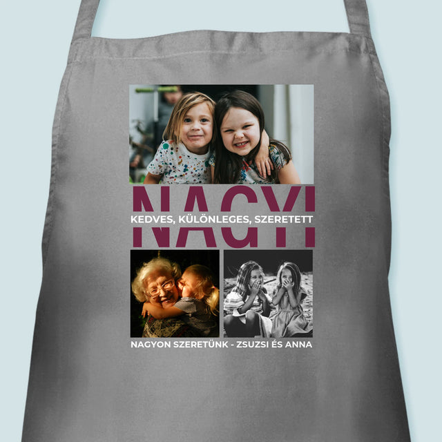 Fotókollázs: Nagymama Jellemzői - Kötény