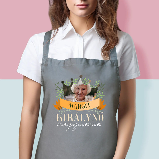 Fotó És Felirat: Nagymama Királynő - Kötény