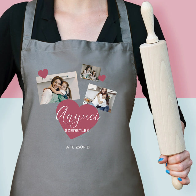 Fotókollázs: Anyu - Nyomtatott kötény | HU